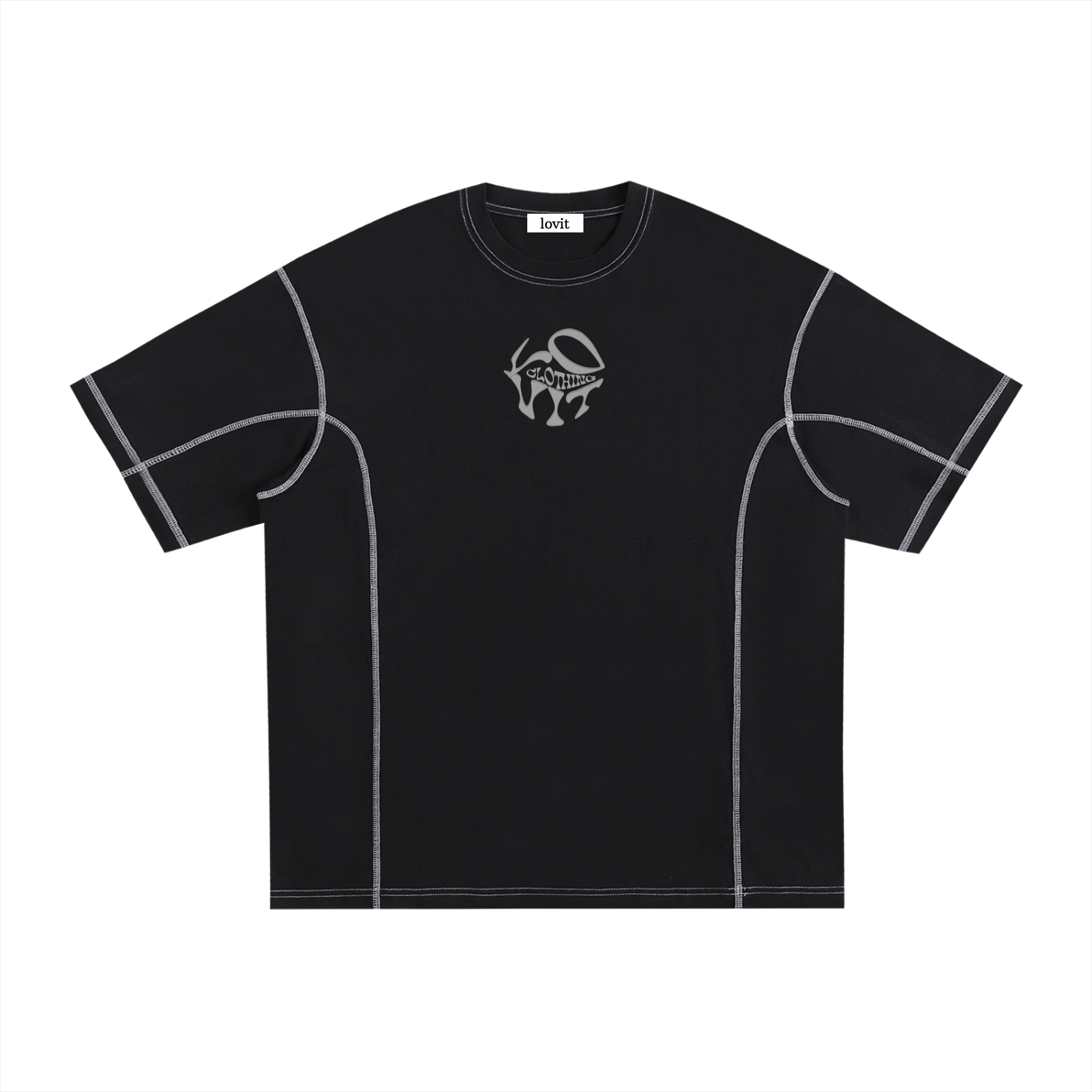 blacked out t-shirt