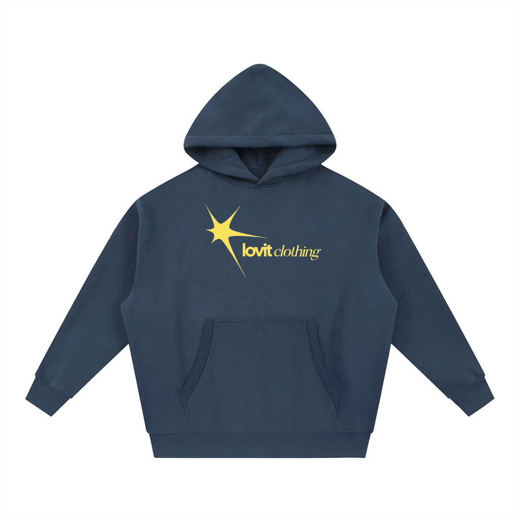 navy stars hoodie