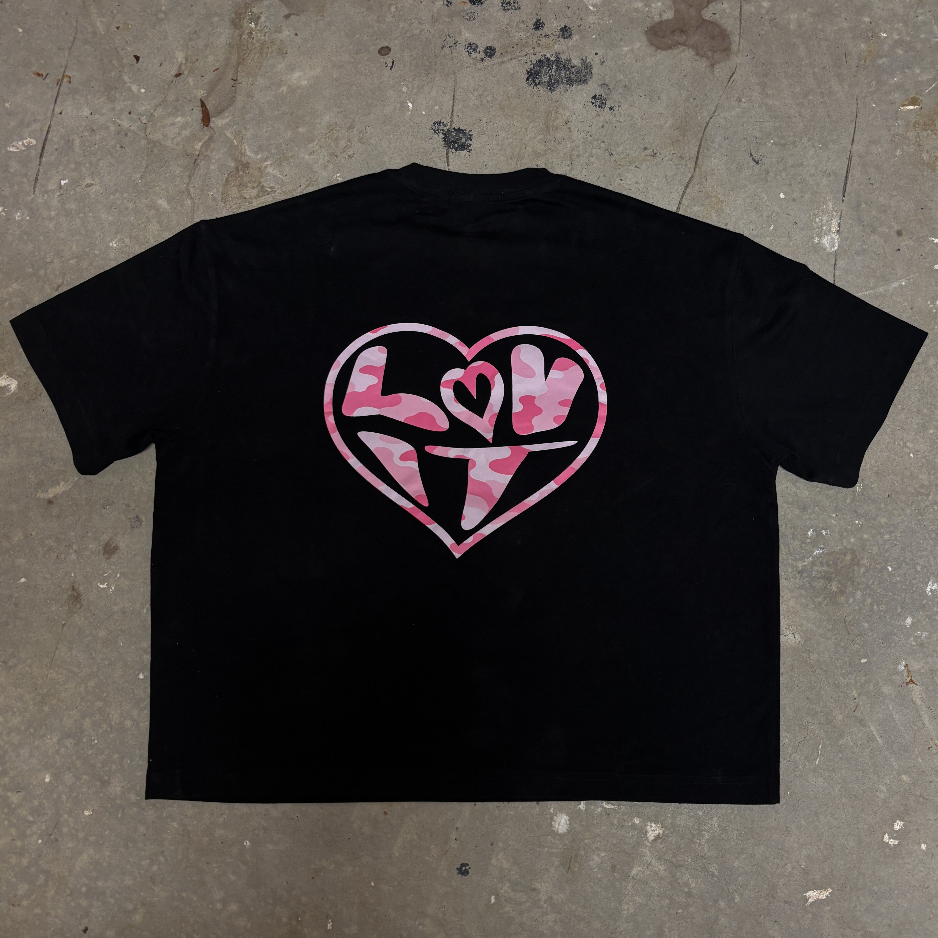 the pink heart tee.